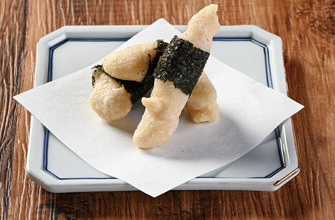 加賀丸いもの磯辺揚げ