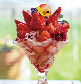 ぶどうの森農園いちごパフェ